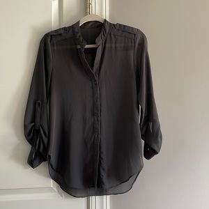 Gray Sheer Blouse